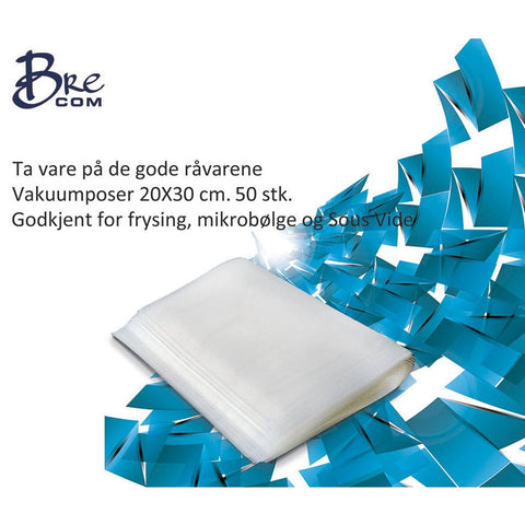 Vakuum pose (20 X 30 cm) 50 stk.